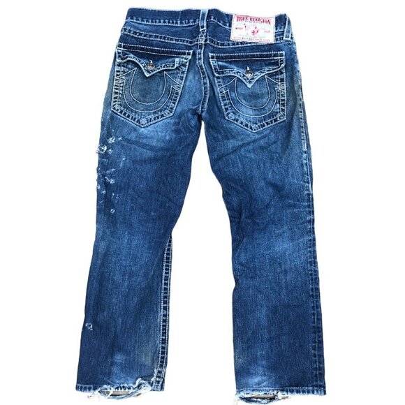 Vintage True Religion Jeans Size 32 BILLY BIG T Blue - Picture 2 of 6